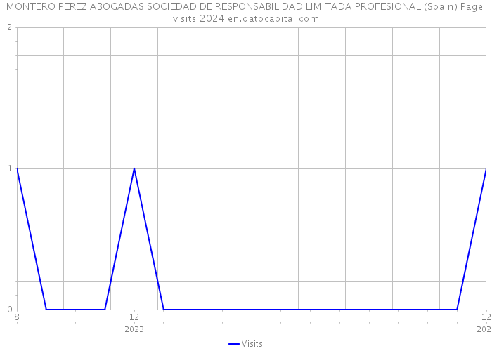 MONTERO PEREZ ABOGADAS SOCIEDAD DE RESPONSABILIDAD LIMITADA PROFESIONAL (Spain) Page visits 2024 