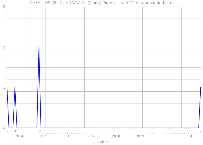 CABALLOS DEL GUADAIRA SL (Spain) Page visits 2024 