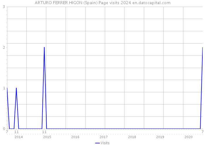 ARTURO FERRER HIGON (Spain) Page visits 2024 