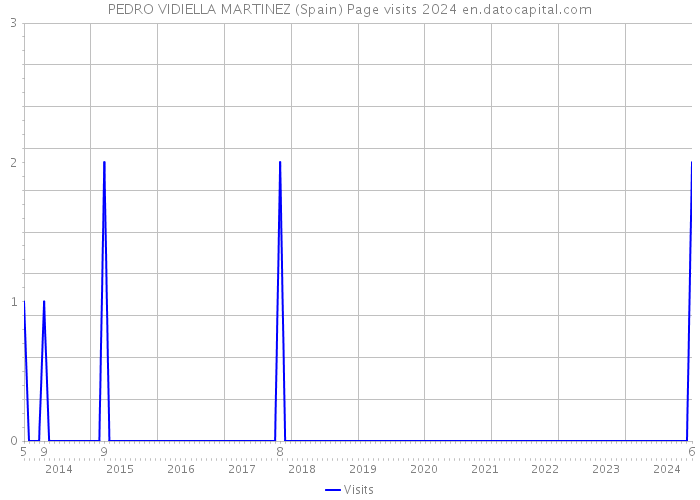 PEDRO VIDIELLA MARTINEZ (Spain) Page visits 2024 