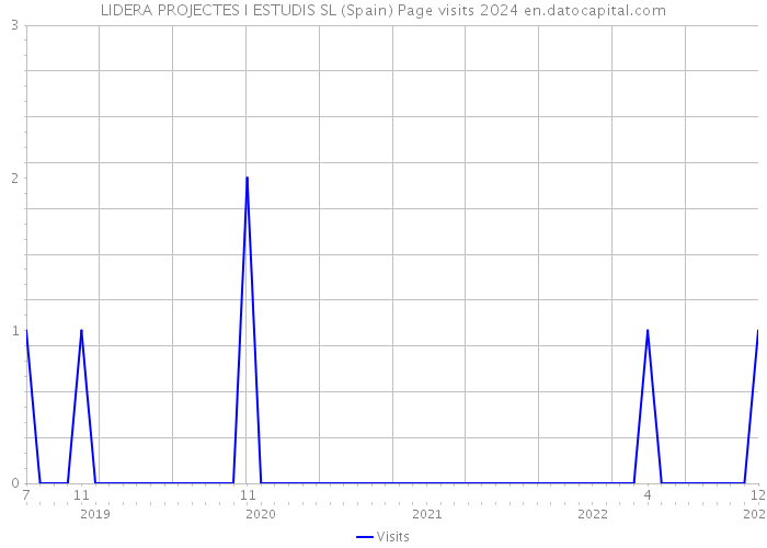 LIDERA PROJECTES I ESTUDIS SL (Spain) Page visits 2024 