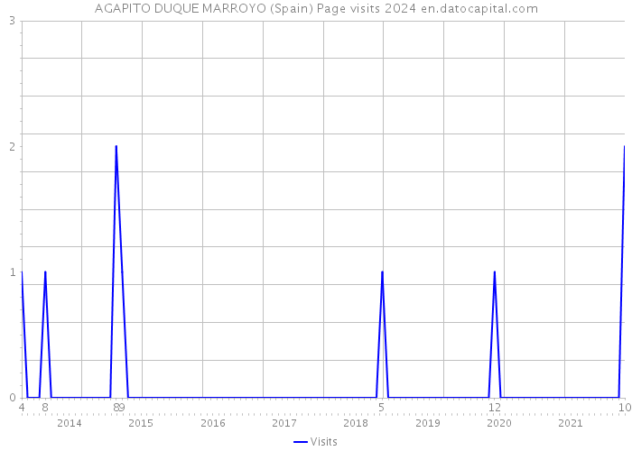 AGAPITO DUQUE MARROYO (Spain) Page visits 2024 