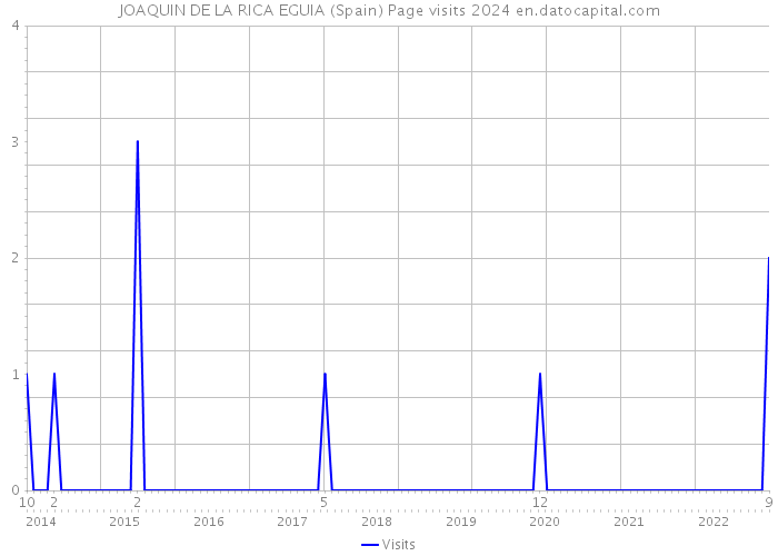 JOAQUIN DE LA RICA EGUIA (Spain) Page visits 2024 