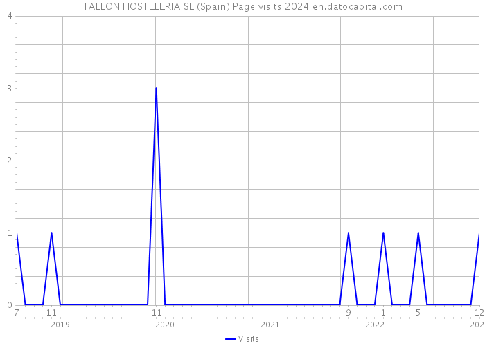 TALLON HOSTELERIA SL (Spain) Page visits 2024 