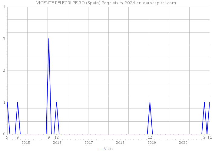VICENTE PELEGRI PEIRO (Spain) Page visits 2024 