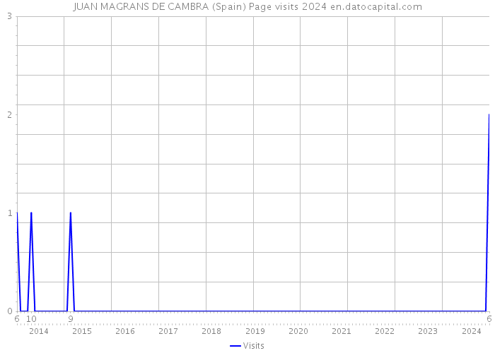 JUAN MAGRANS DE CAMBRA (Spain) Page visits 2024 