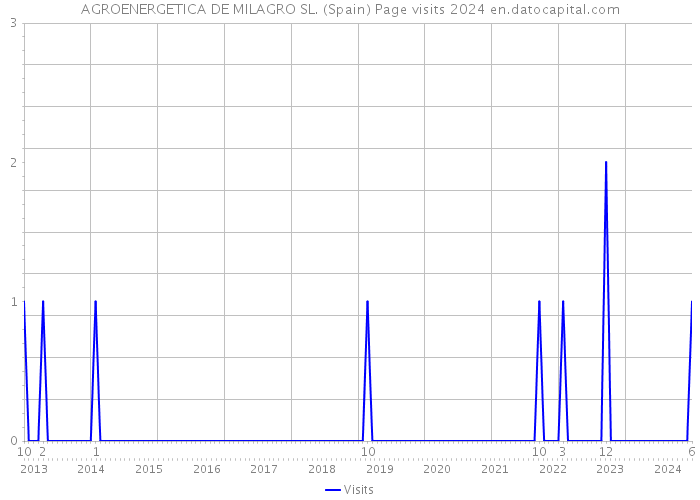 AGROENERGETICA DE MILAGRO SL. (Spain) Page visits 2024 