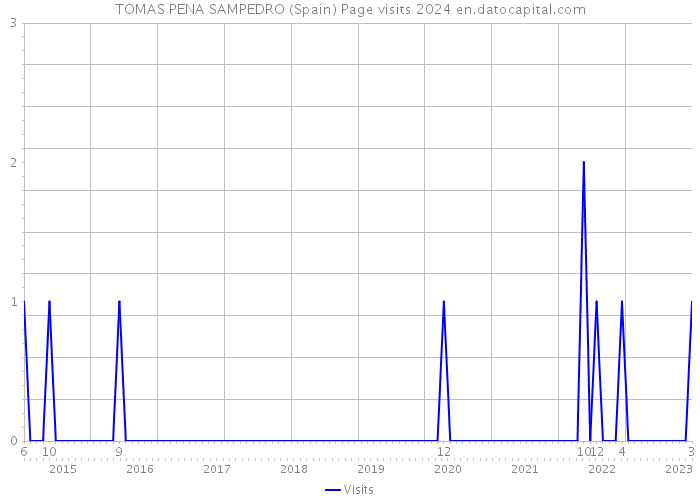 TOMAS PENA SAMPEDRO (Spain) Page visits 2024 