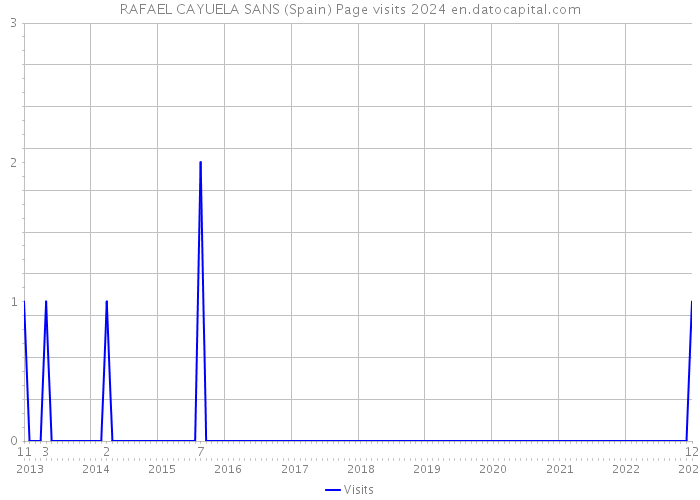 RAFAEL CAYUELA SANS (Spain) Page visits 2024 