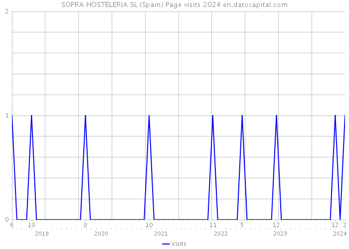SOPRA HOSTELERIA SL (Spain) Page visits 2024 