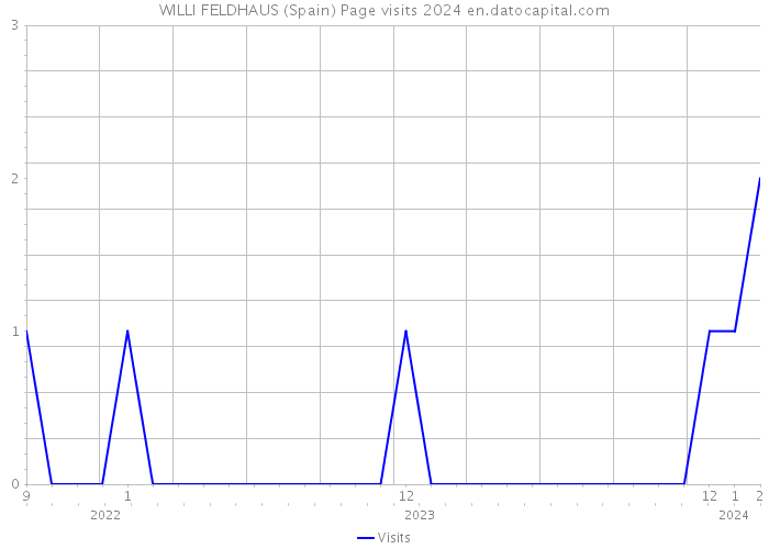 WILLI FELDHAUS (Spain) Page visits 2024 