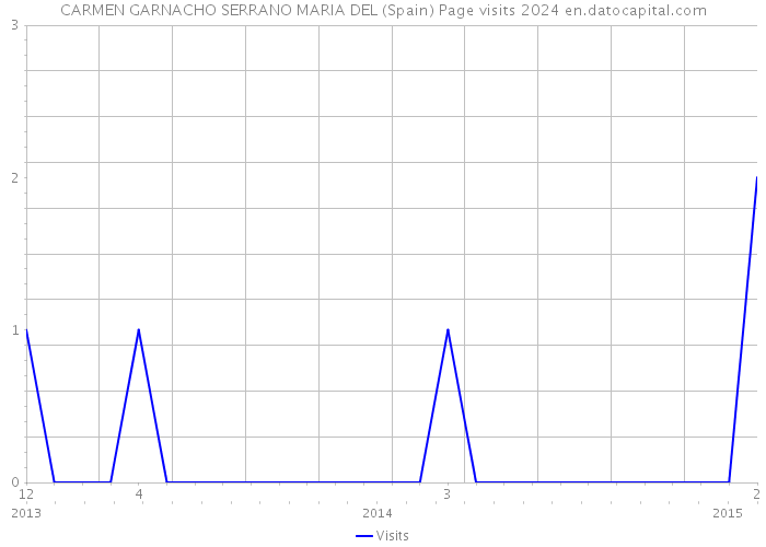 CARMEN GARNACHO SERRANO MARIA DEL (Spain) Page visits 2024 