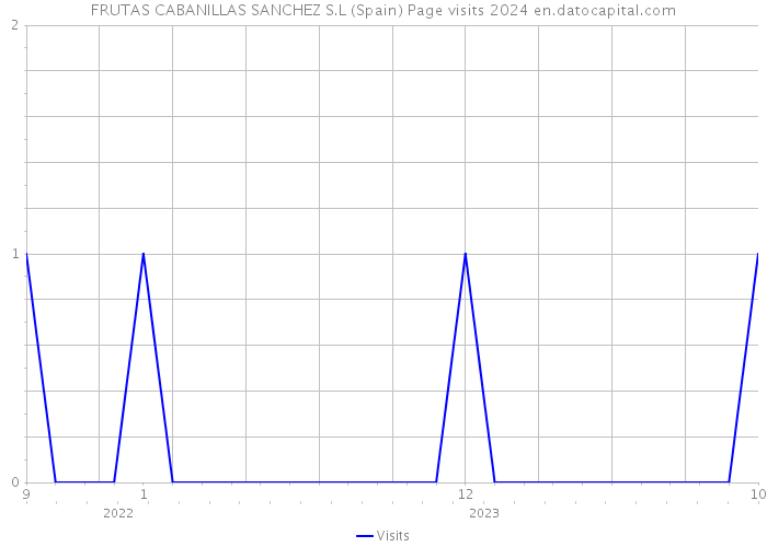 FRUTAS CABANILLAS SANCHEZ S.L (Spain) Page visits 2024 