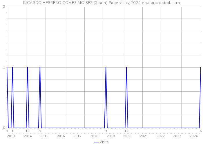 RICARDO HERRERO GOMEZ MOISES (Spain) Page visits 2024 