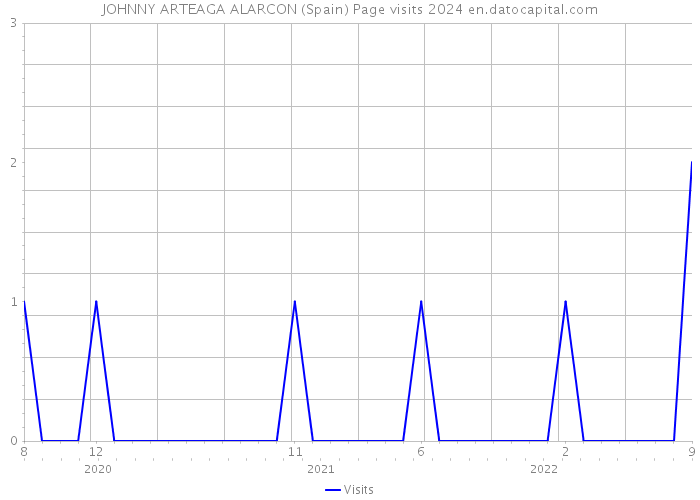 JOHNNY ARTEAGA ALARCON (Spain) Page visits 2024 