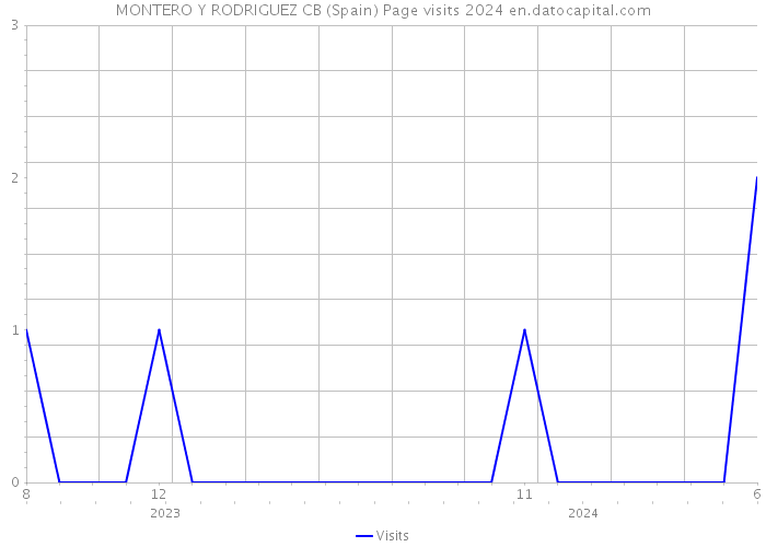 MONTERO Y RODRIGUEZ CB (Spain) Page visits 2024 