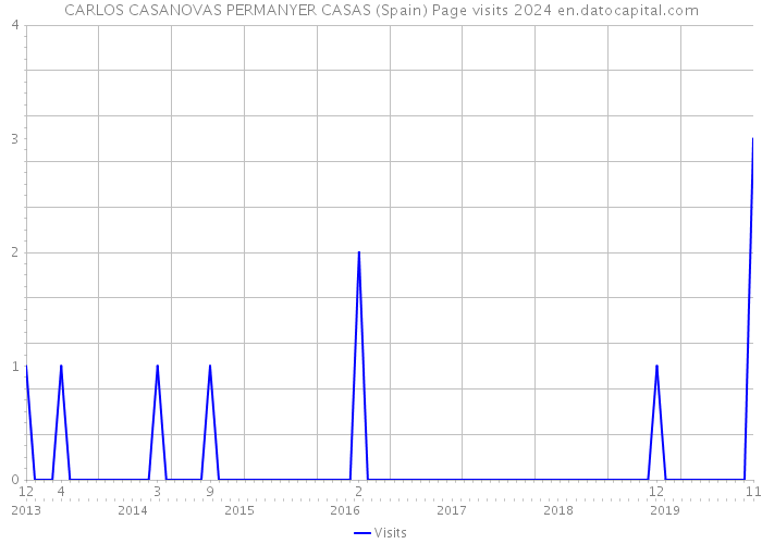 CARLOS CASANOVAS PERMANYER CASAS (Spain) Page visits 2024 