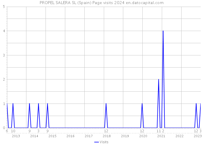 PROPEL SALERA SL (Spain) Page visits 2024 