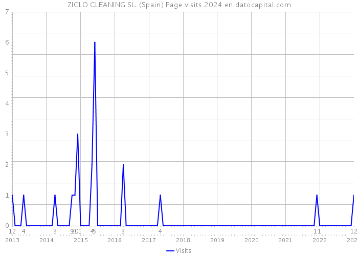 ZICLO CLEANING SL. (Spain) Page visits 2024 