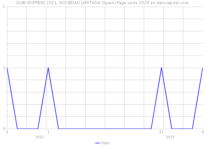 DUBI-EXPRESS 2021, SOCIEDAD LIMITADA (Spain) Page visits 2024 