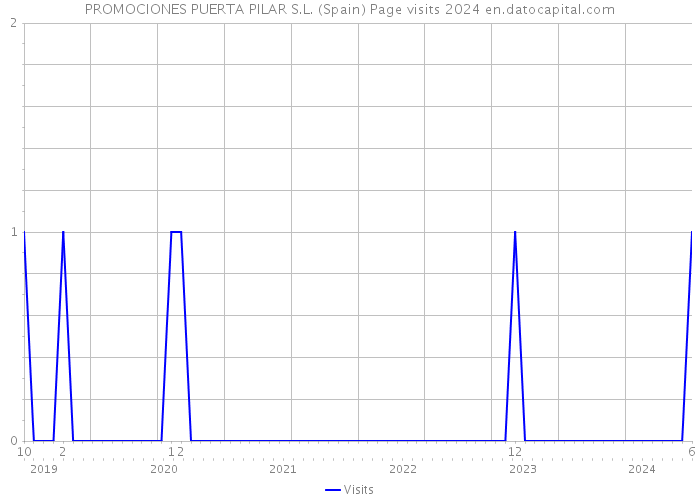 PROMOCIONES PUERTA PILAR S.L. (Spain) Page visits 2024 