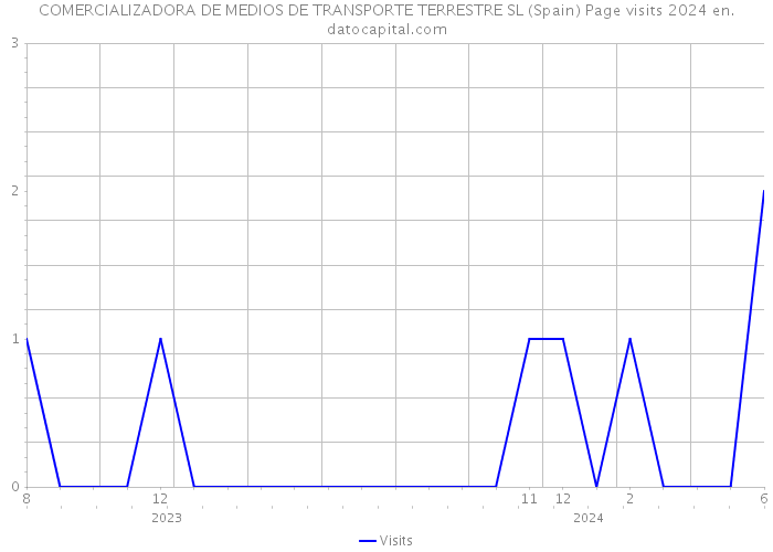 COMERCIALIZADORA DE MEDIOS DE TRANSPORTE TERRESTRE SL (Spain) Page visits 2024 