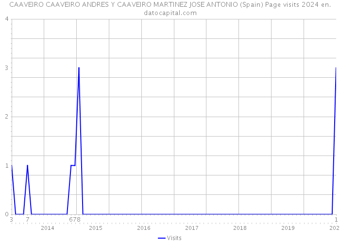 CAAVEIRO CAAVEIRO ANDRES Y CAAVEIRO MARTINEZ JOSE ANTONIO (Spain) Page visits 2024 