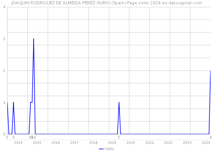 JOAQUIN RODRIGUEZ DE ALMEIDA PEREZ-SURIO (Spain) Page visits 2024 