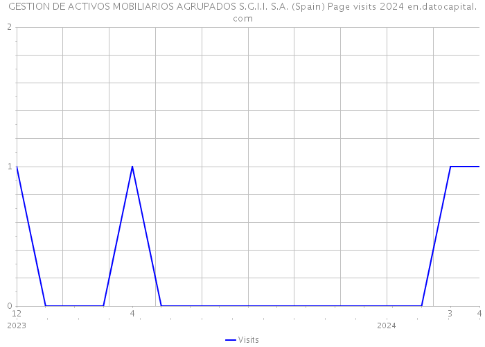 GESTION DE ACTIVOS MOBILIARIOS AGRUPADOS S.G.I.I. S.A. (Spain) Page visits 2024 