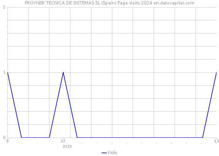 PROYNER TECNICA DE SISTEMAS SL (Spain) Page visits 2024 