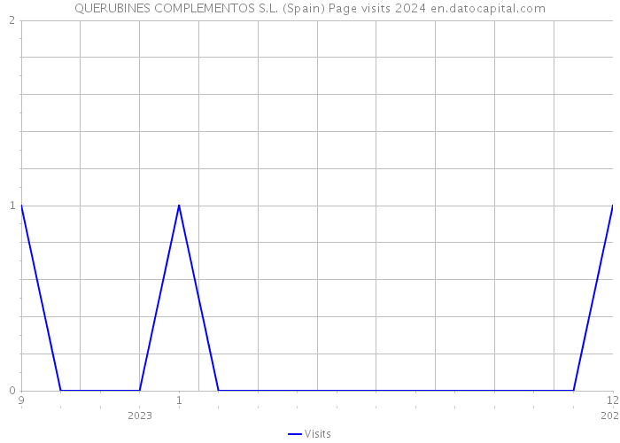 QUERUBINES COMPLEMENTOS S.L. (Spain) Page visits 2024 