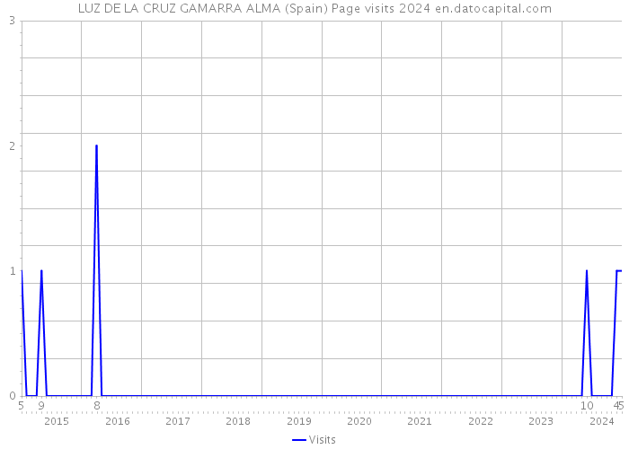 LUZ DE LA CRUZ GAMARRA ALMA (Spain) Page visits 2024 