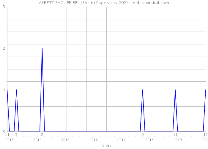 ALBERT SAGUER BEL (Spain) Page visits 2024 