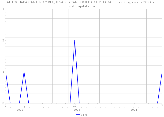 AUTOCHAPA CANTERO Y REQUENA REYCAN SOCIEDAD LIMITADA. (Spain) Page visits 2024 