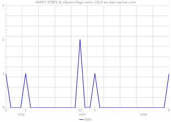HAPPY STEPS SL (Spain) Page visits 2024 