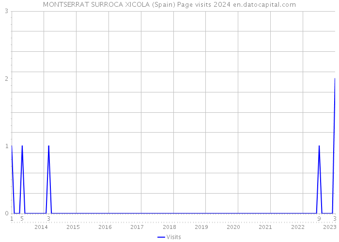 MONTSERRAT SURROCA XICOLA (Spain) Page visits 2024 