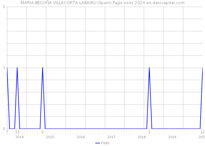 MARIA BEGOÑA VILLACORTA LABAIRU (Spain) Page visits 2024 