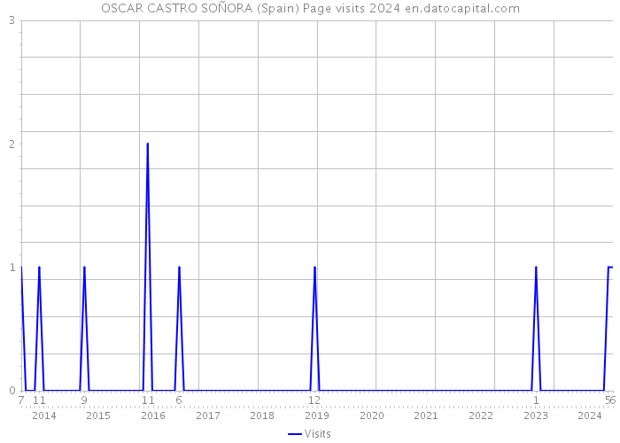 OSCAR CASTRO SOÑORA (Spain) Page visits 2024 
