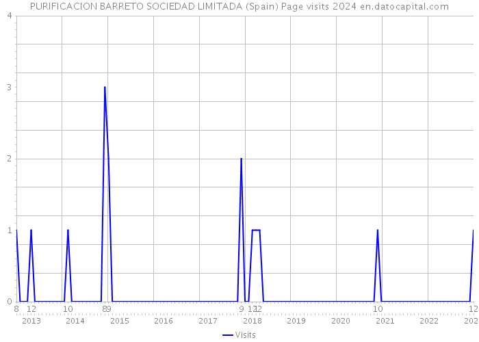 PURIFICACION BARRETO SOCIEDAD LIMITADA (Spain) Page visits 2024 