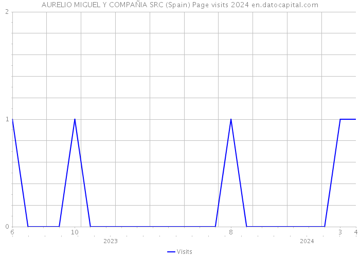 AURELIO MIGUEL Y COMPAÑIA SRC (Spain) Page visits 2024 