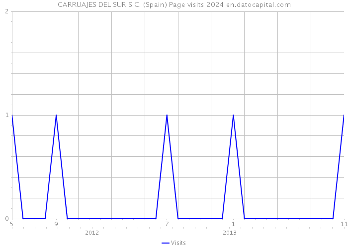 CARRUAJES DEL SUR S.C. (Spain) Page visits 2024 