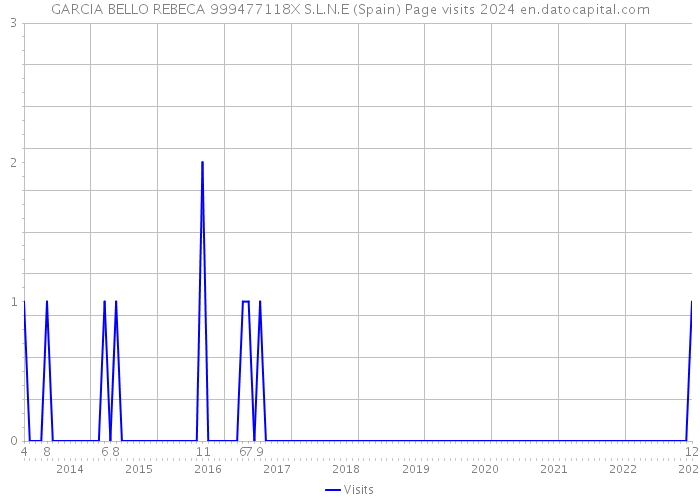 GARCIA BELLO REBECA 999477118X S.L.N.E (Spain) Page visits 2024 