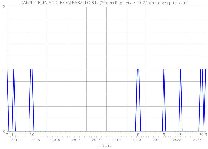 CARPINTERIA ANDRES CARABALLO S.L. (Spain) Page visits 2024 