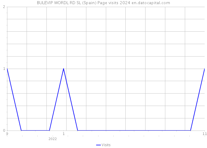 BULEVIP WORDL RD SL (Spain) Page visits 2024 