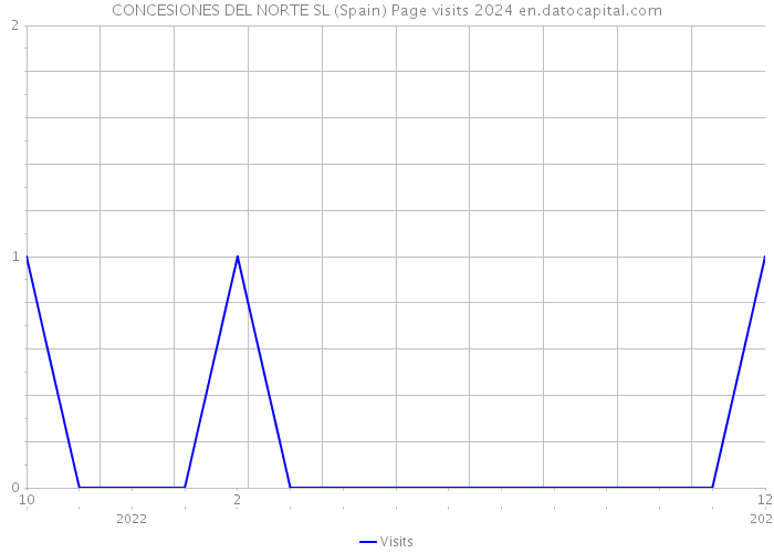 CONCESIONES DEL NORTE SL (Spain) Page visits 2024 