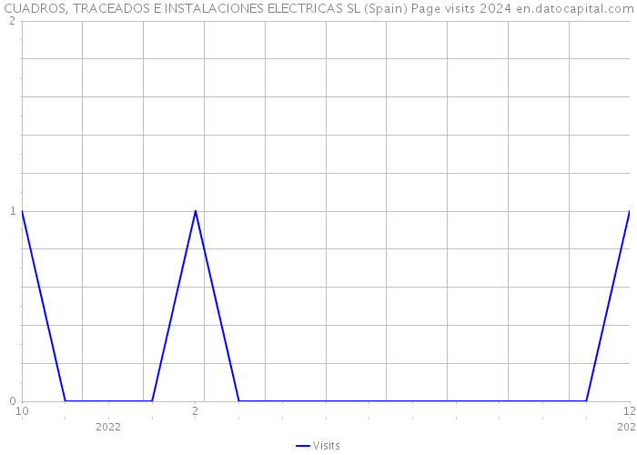 CUADROS, TRACEADOS E INSTALACIONES ELECTRICAS SL (Spain) Page visits 2024 