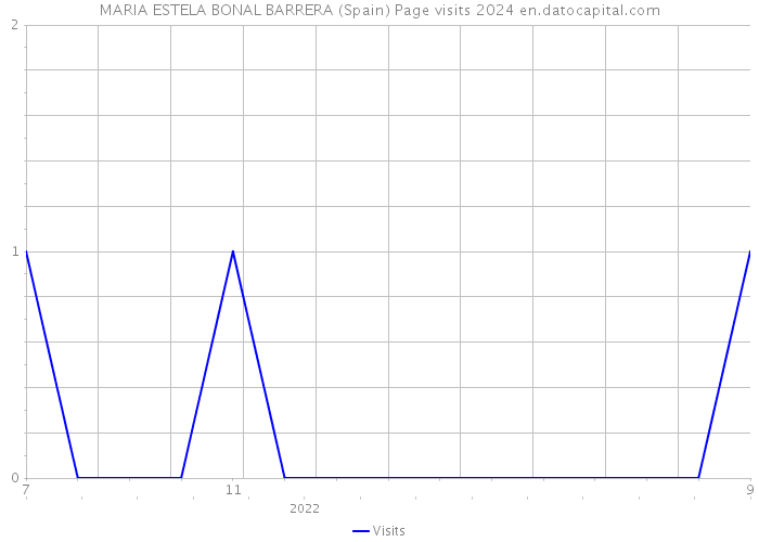 MARIA ESTELA BONAL BARRERA (Spain) Page visits 2024 