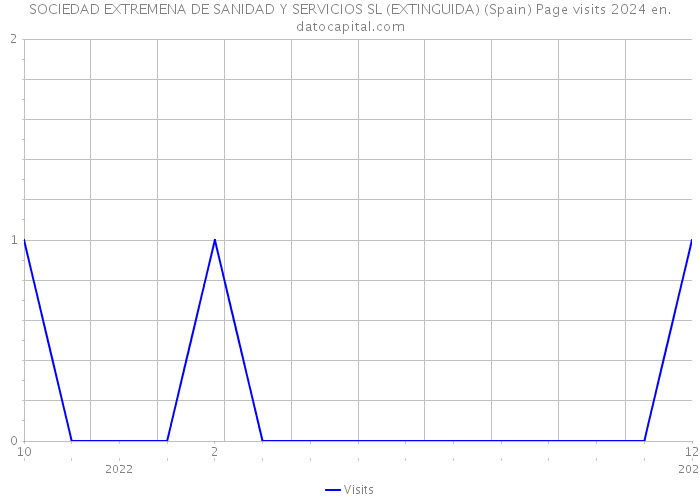 SOCIEDAD EXTREMENA DE SANIDAD Y SERVICIOS SL (EXTINGUIDA) (Spain) Page visits 2024 