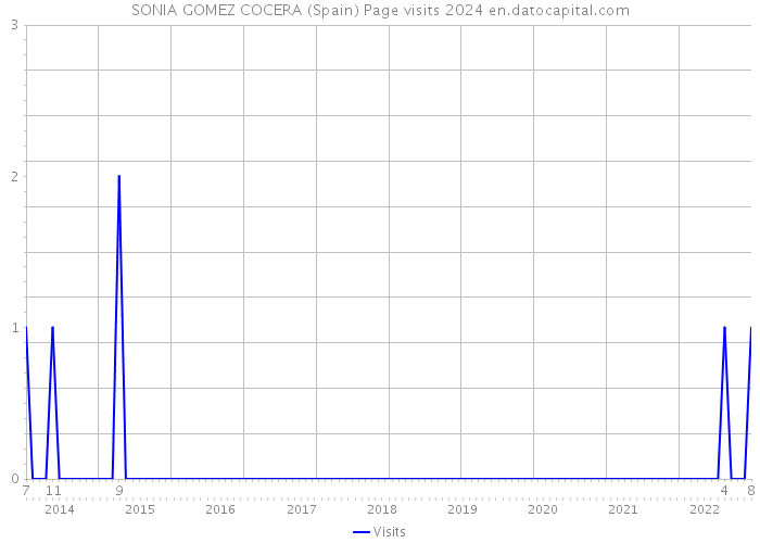 SONIA GOMEZ COCERA (Spain) Page visits 2024 