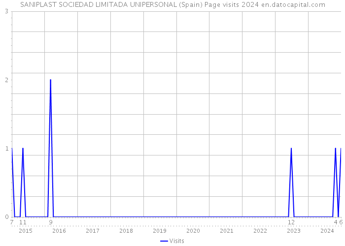 SANIPLAST SOCIEDAD LIMITADA UNIPERSONAL (Spain) Page visits 2024 